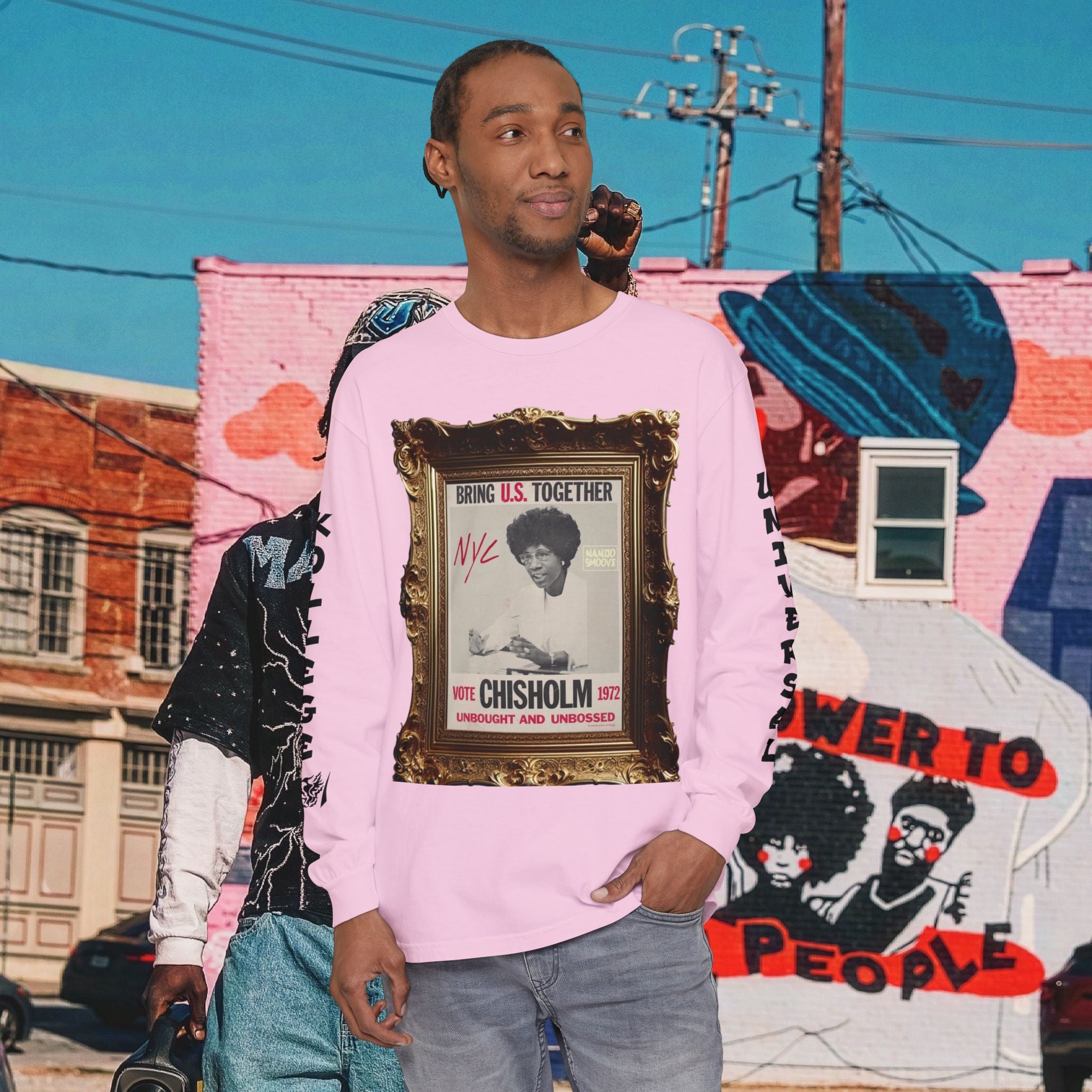 Shirley Chisholm Unisex Garment-dyed Long Sleeve T-Shirt
