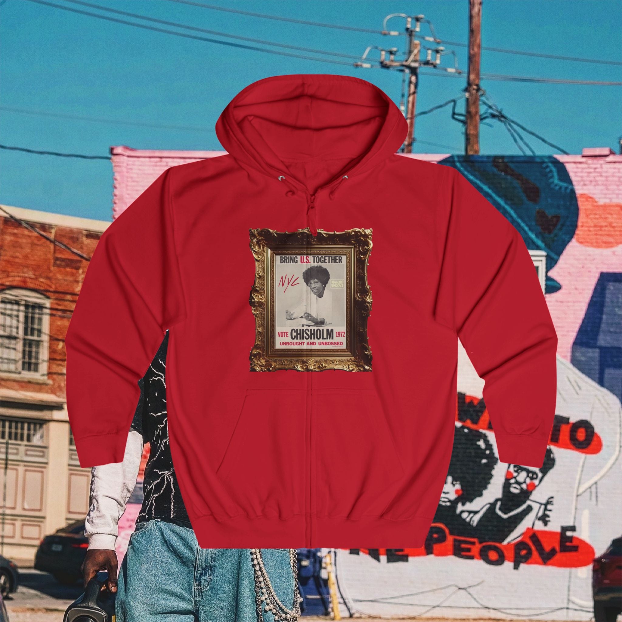 Shirley Chisholm Unisex Full Zip Hoodie