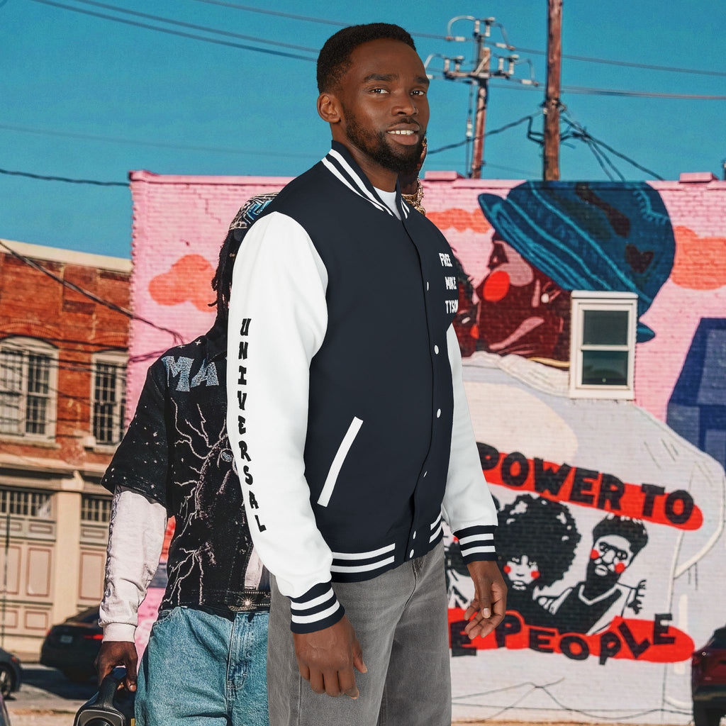 “FREE MIKE TYSON” Unisex Heavyweight Letterman Jacket