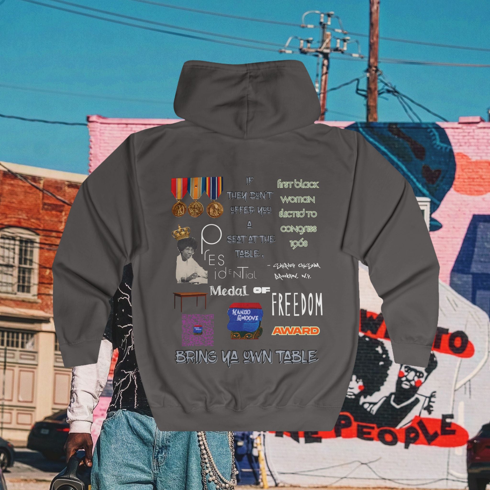 Shirley Chisholm Unisex Full Zip Hoodie
