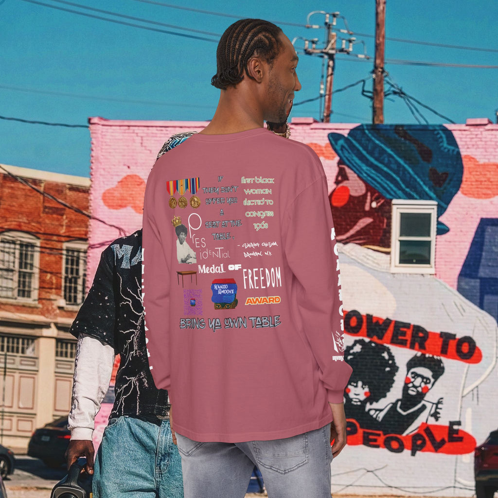 Shirley Chisholm Unisex Garment-dyed Long Sleeve T-Shirt