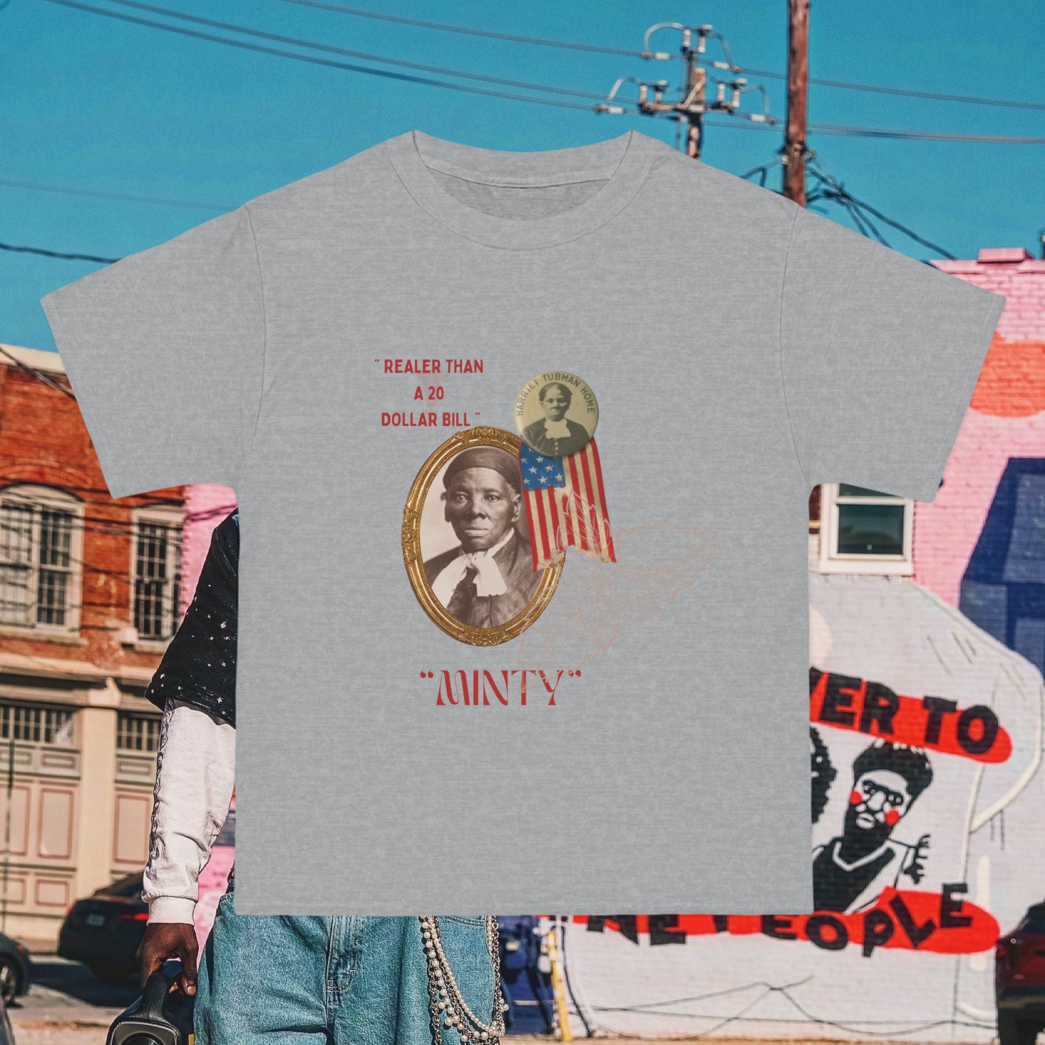“Harriet Realer than a $20 Bill” Beefy-T®  Short-Sleeve “MinTee”-Shirt