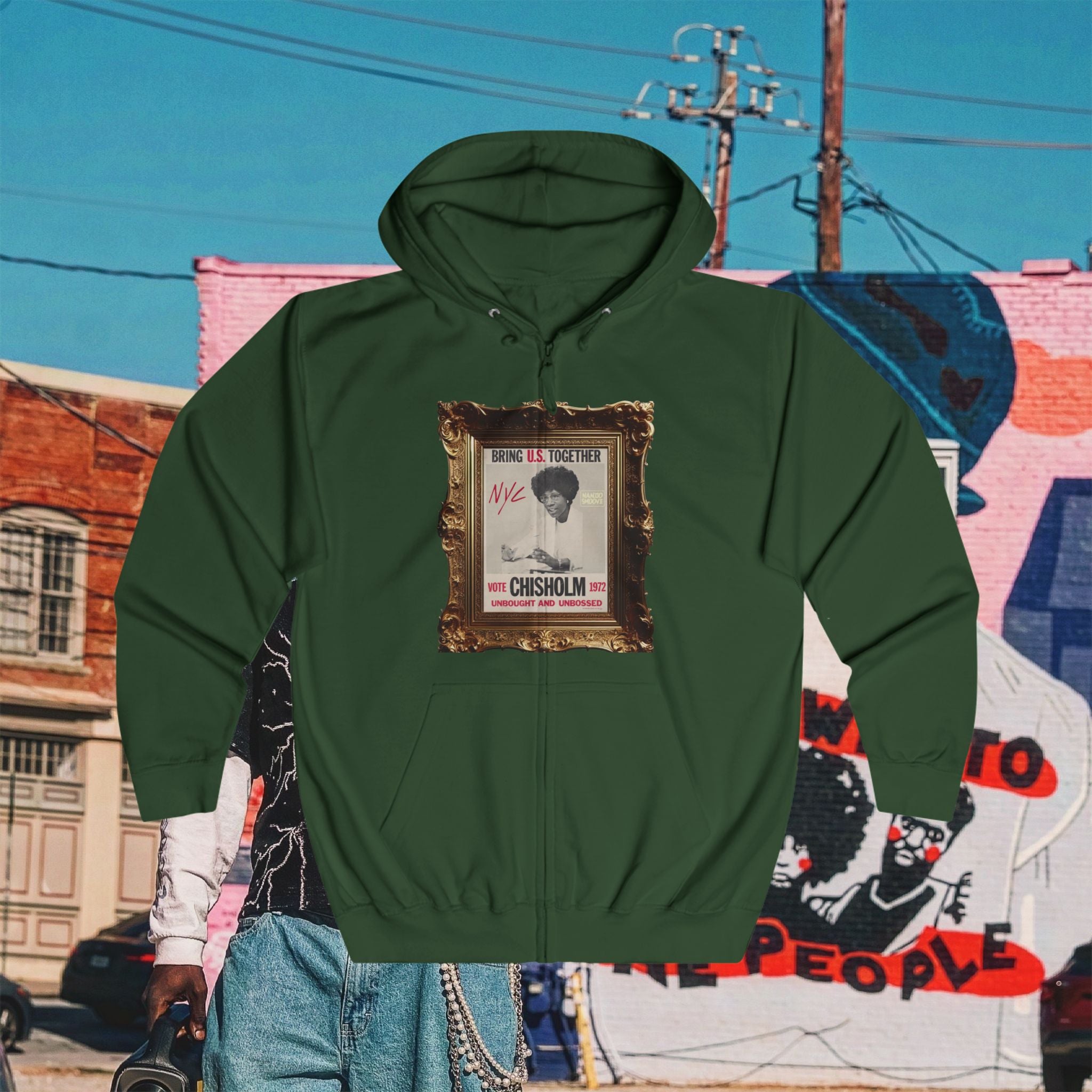 Shirley Chisholm Unisex Full Zip Hoodie