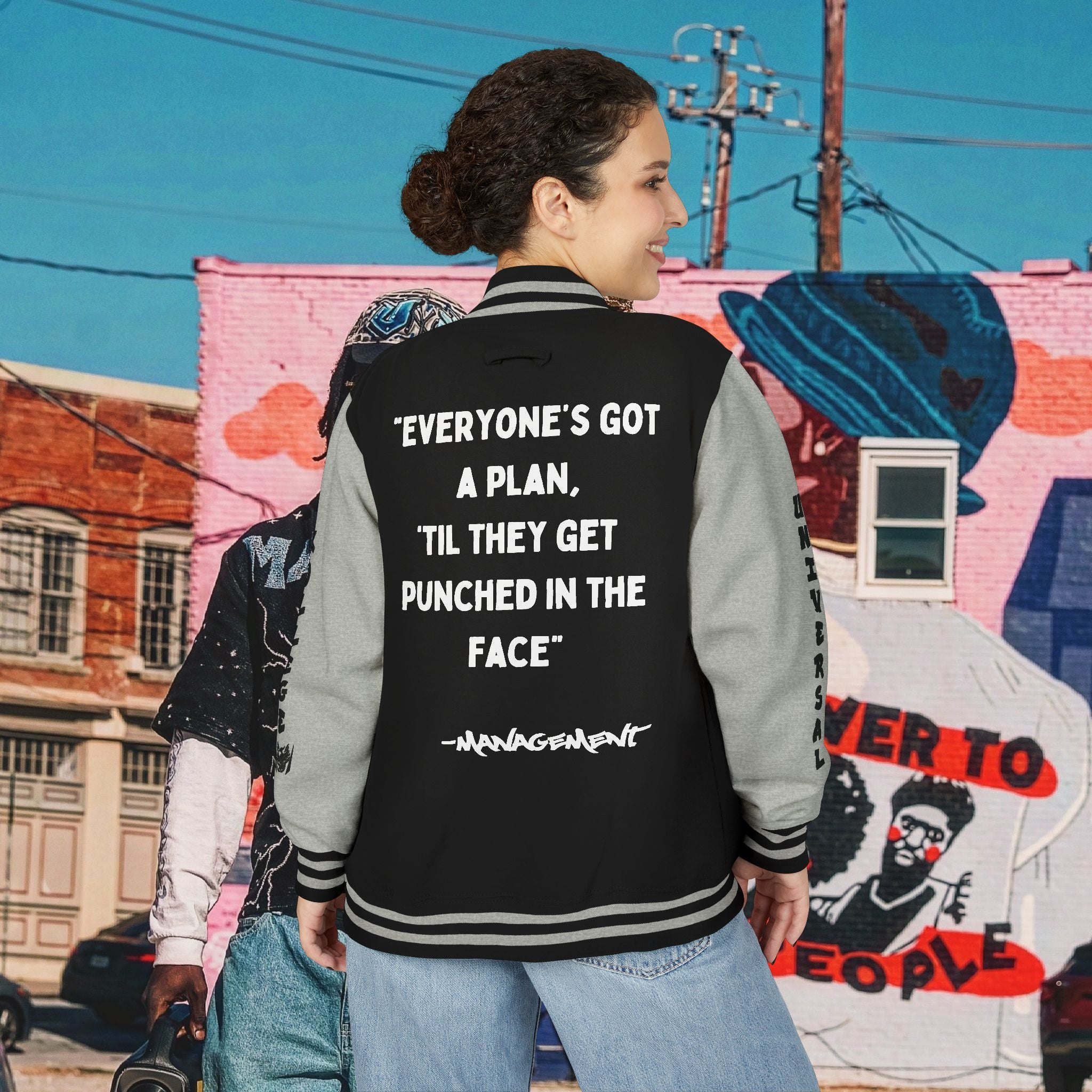 “FREE MIKE TYSON” Unisex Heavyweight Letterman Jacket