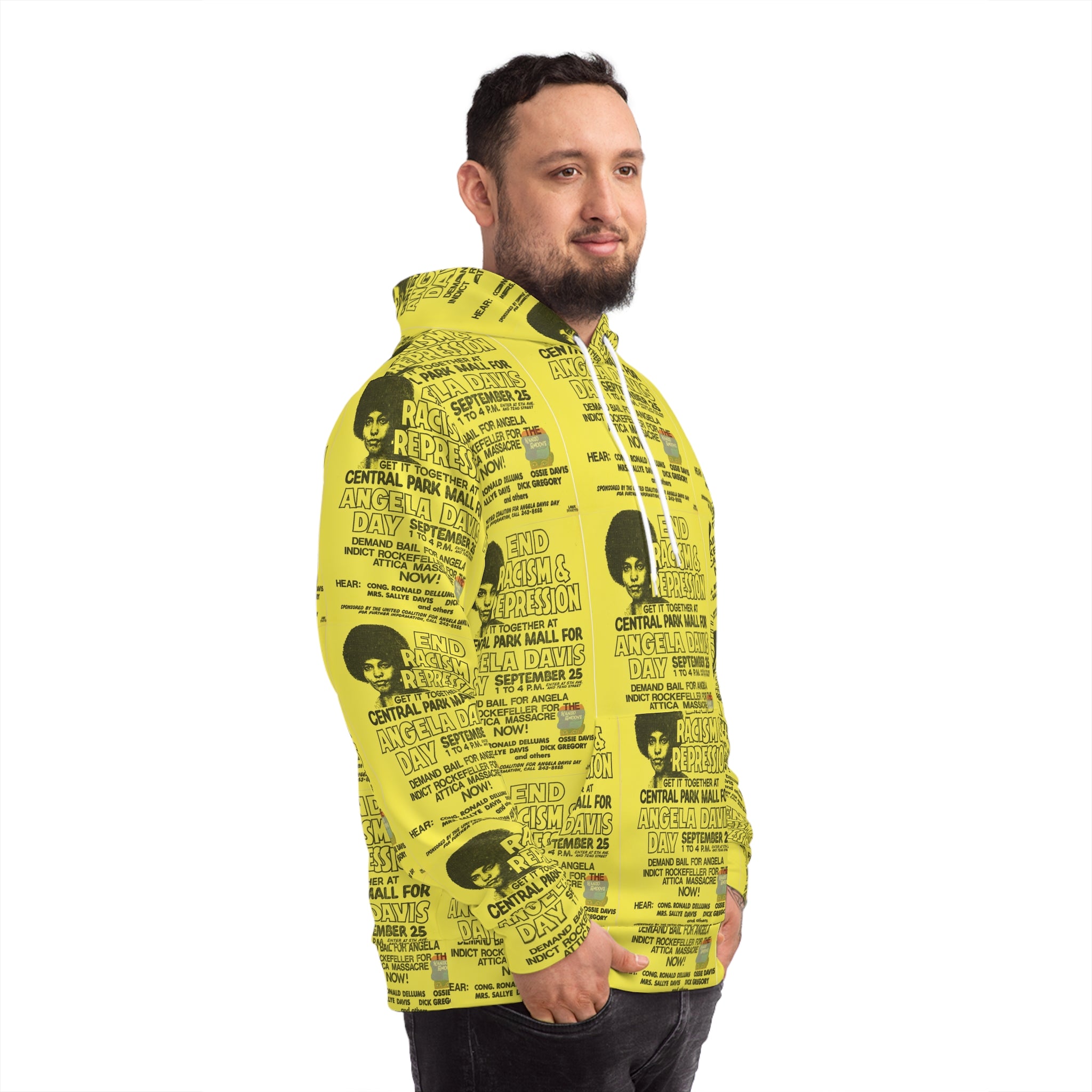 Angela Davis “End Racism and Repression” Hoodie (AOP)