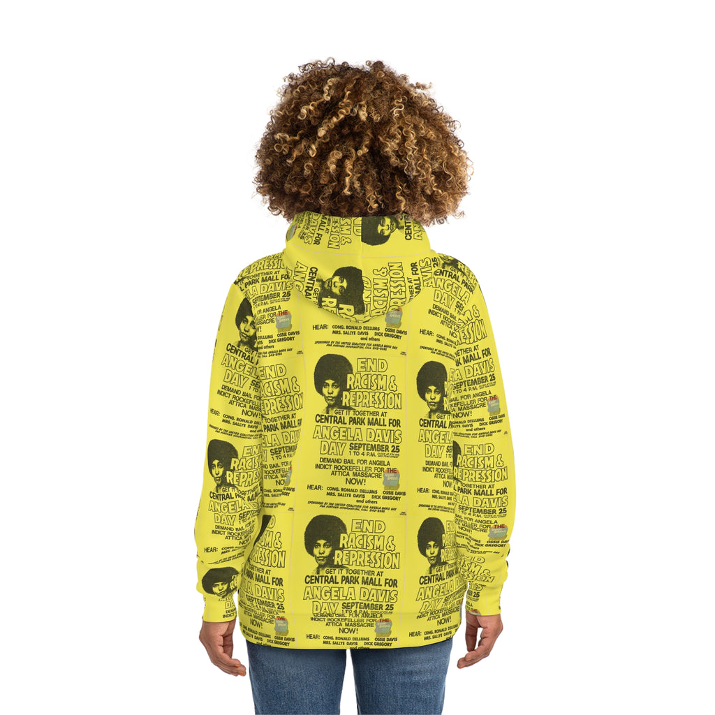 Angela Davis “End Racism and Repression” Hoodie (AOP)