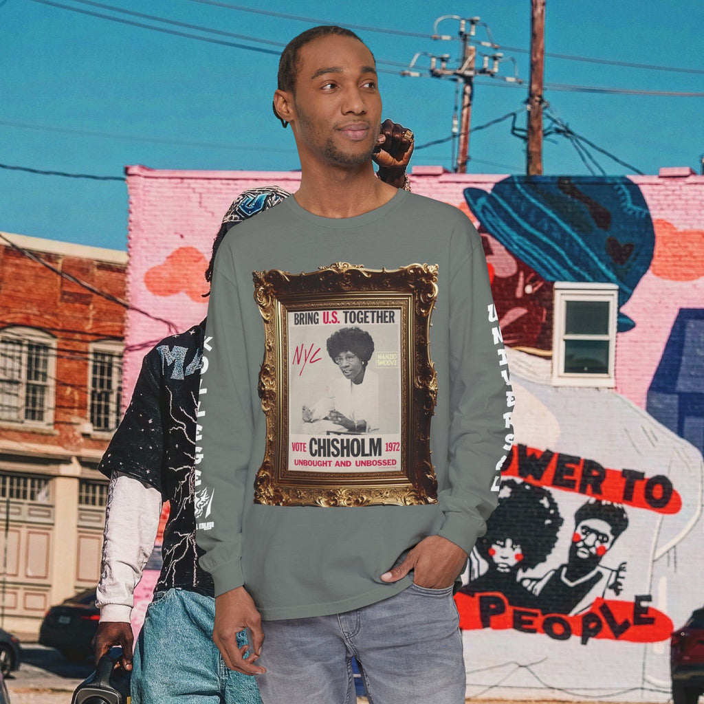 Shirley Chisholm Unisex Garment-dyed Long Sleeve T-Shirt