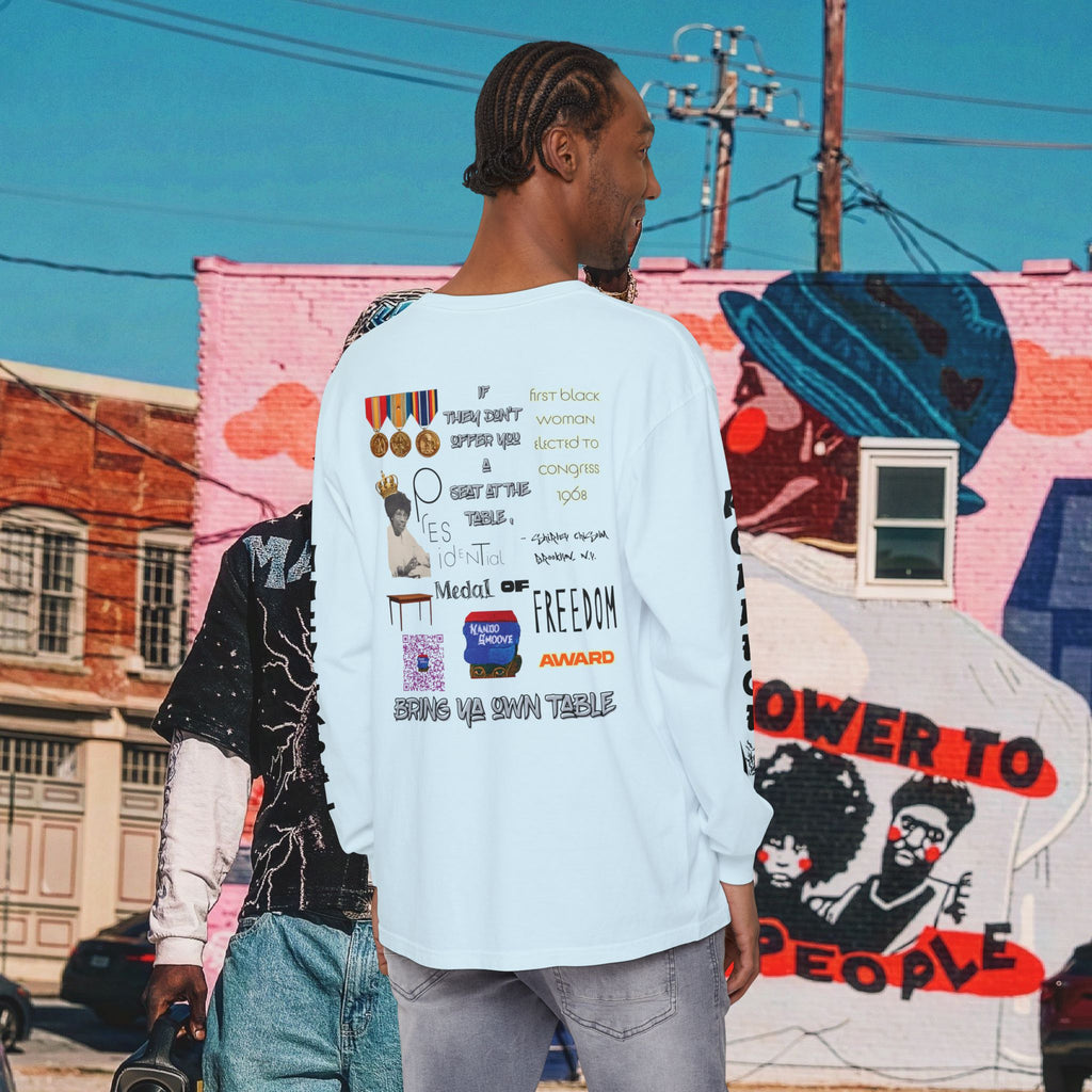 Shirley Chisholm Unisex Garment-dyed Long Sleeve T-Shirt