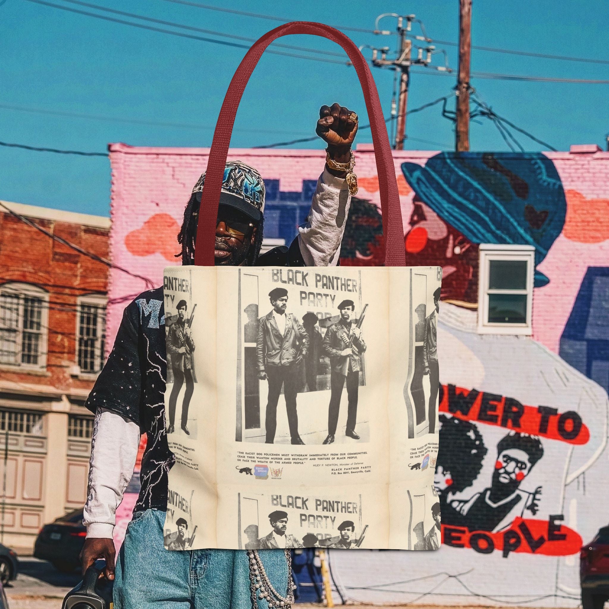 Black Panther Tote Bag (AOP)