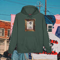 Shirley Chisholm Unisex Heavyweight Hooded Sweatshirt (white font)
