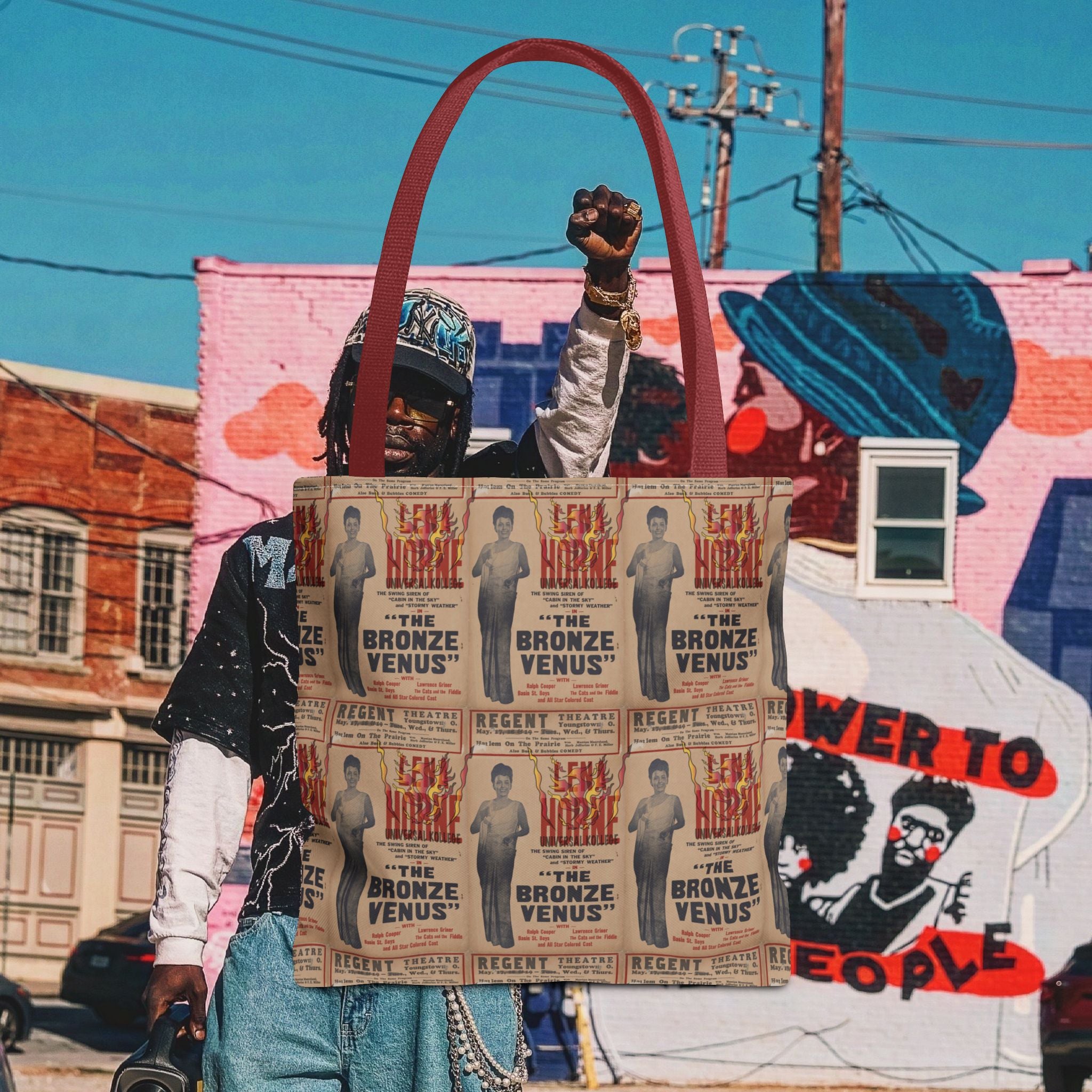 Lena Horne "The Bronze Venus" Tote Bag (Universal Kollege AOP)