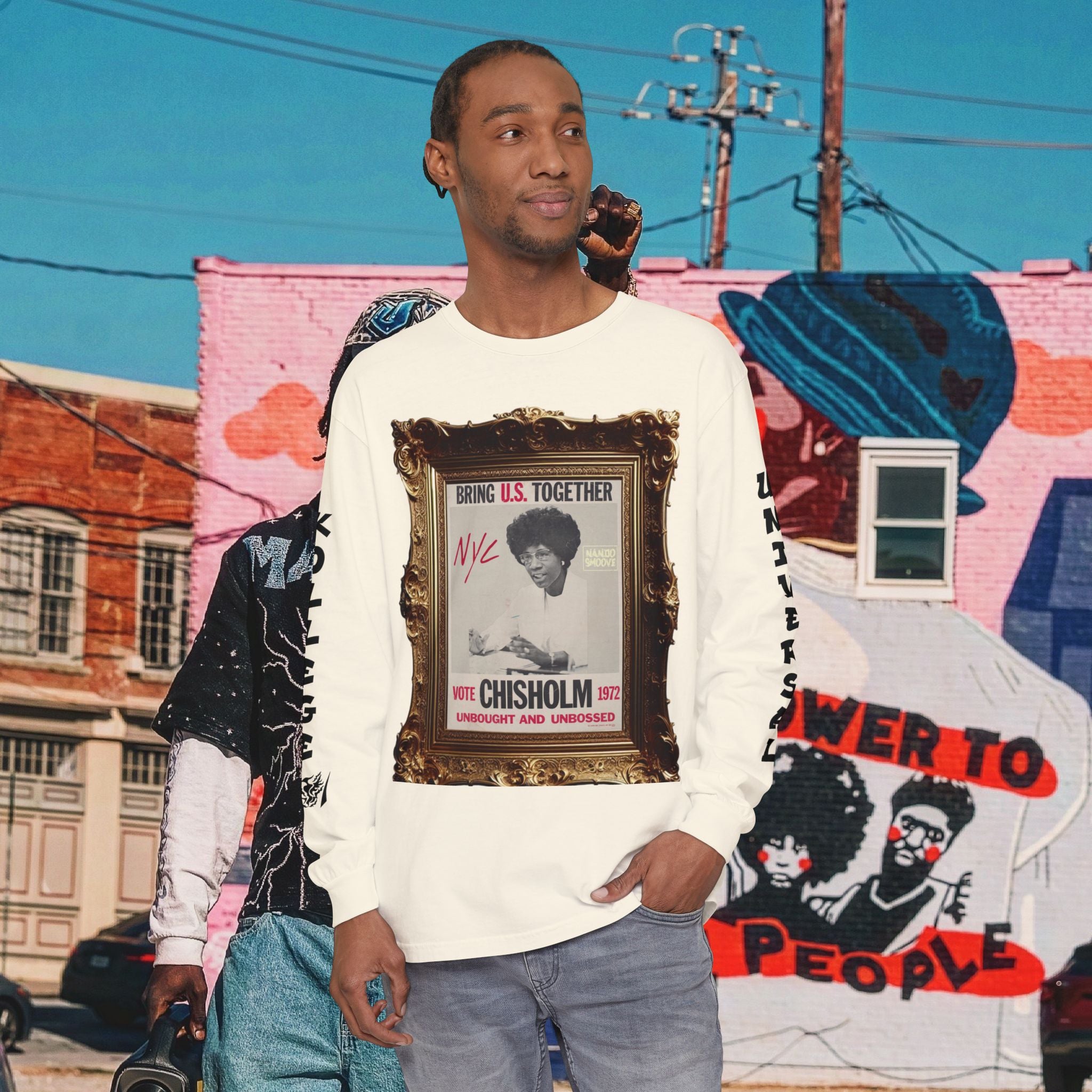 Shirley Chisholm Unisex Garment-dyed Long Sleeve T-Shirt