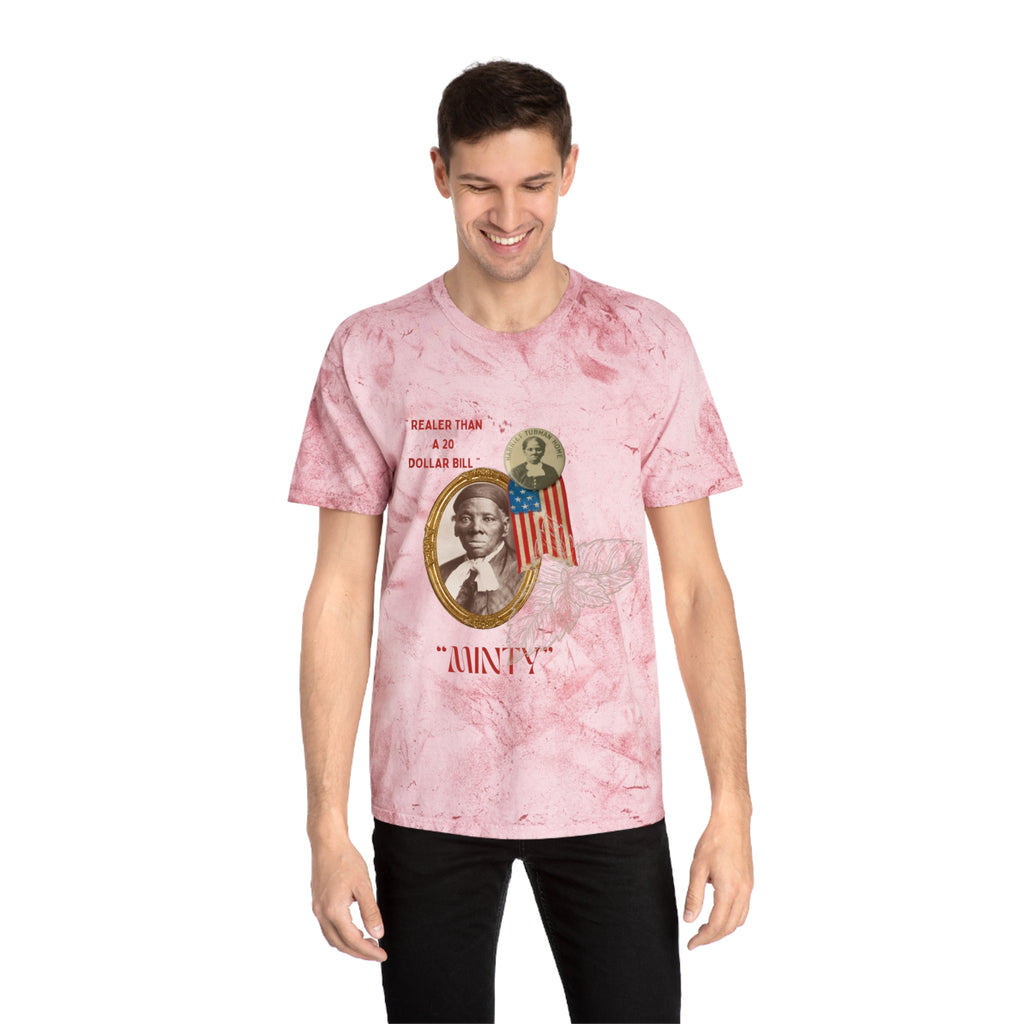 Harriet “Realer than $20 Bill” Tubman Unisex Color Blast T-Shirt