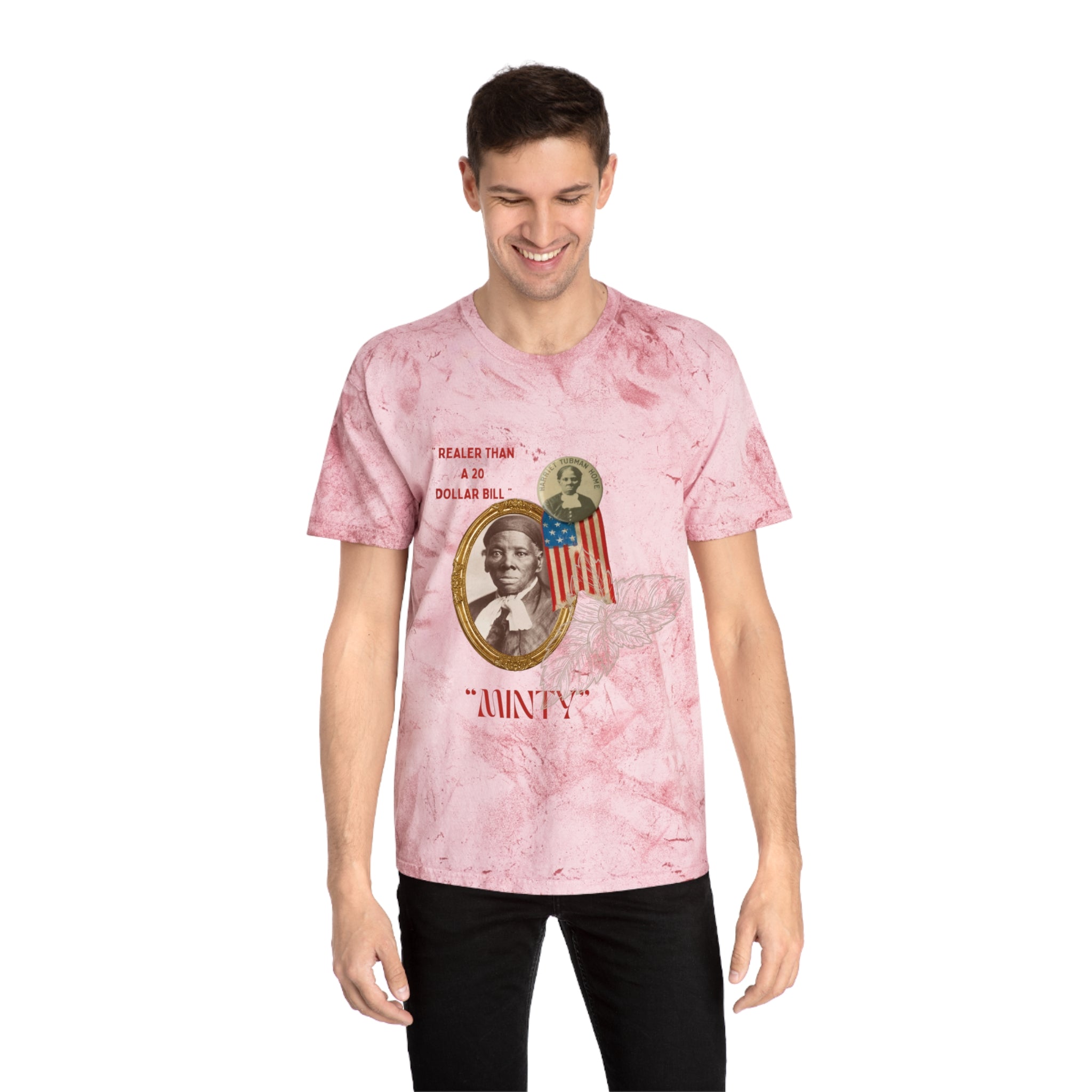 Harriet “Realer than $20 Bill” Tubman Unisex Color Blast T-Shirt