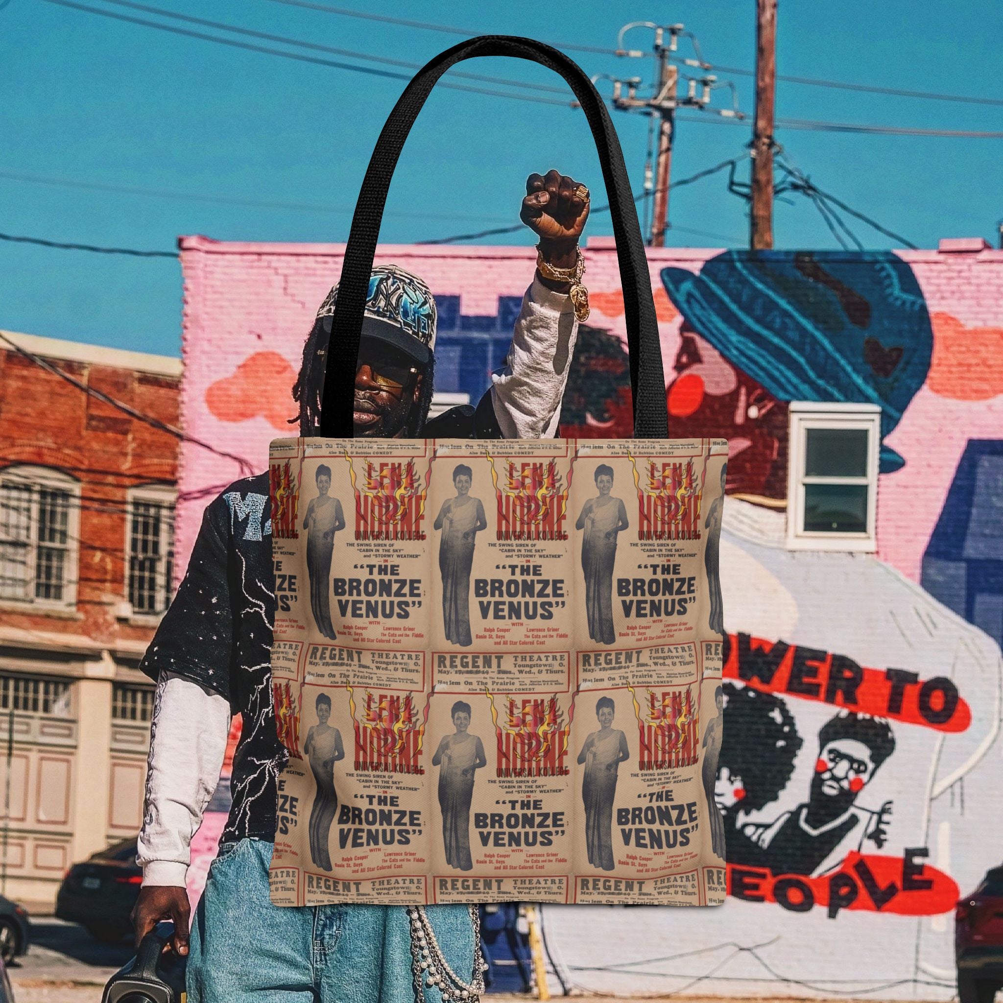 Lena Horne "The Bronze Venus" Tote Bag (Universal Kollege AOP)