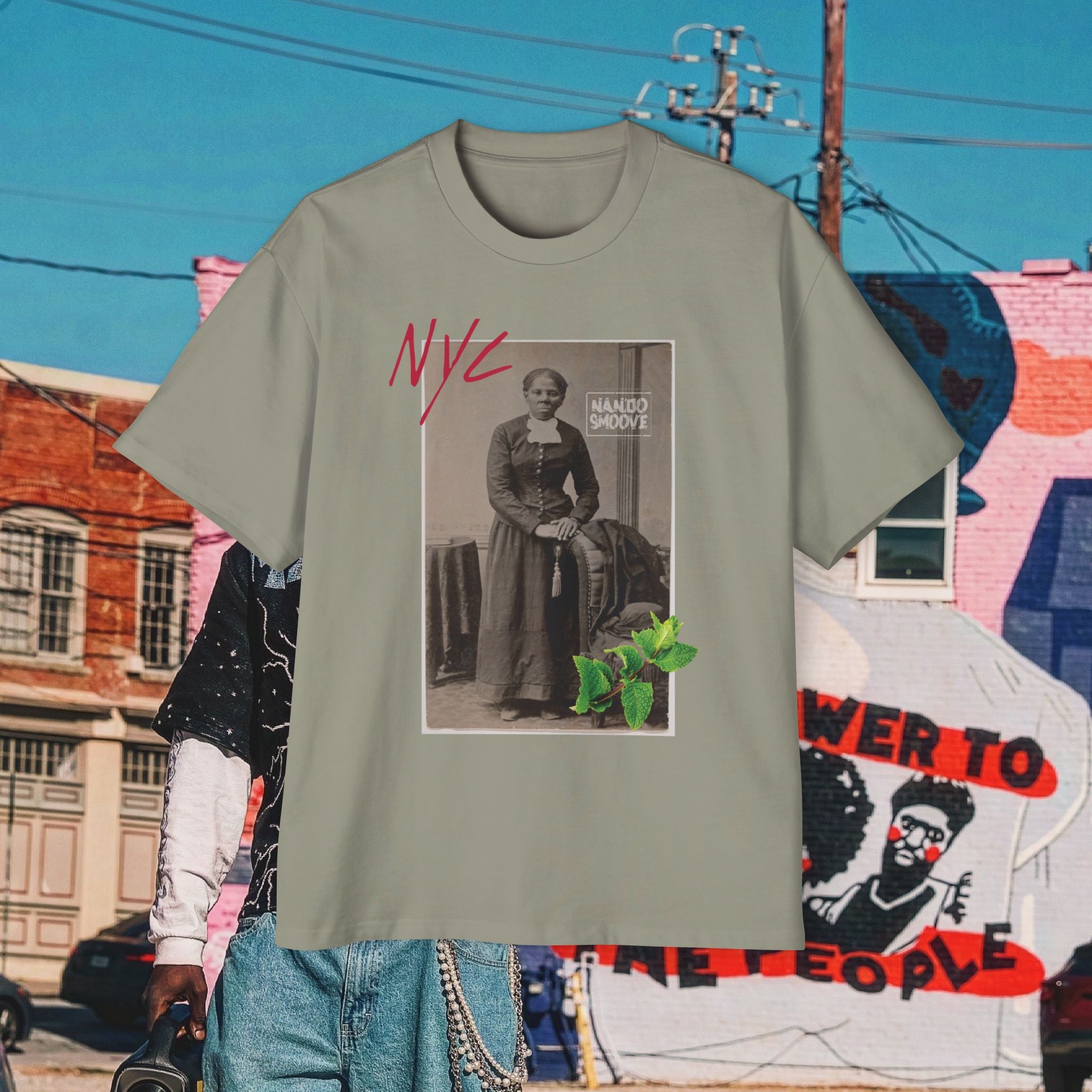 Harriet Tubman Men's Heavy Oversized “MinTee” Shirts