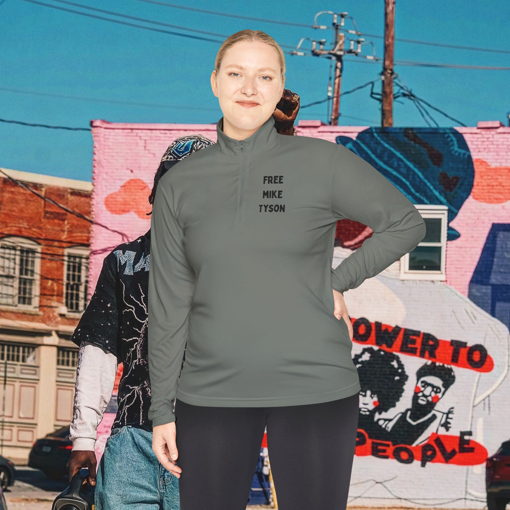 “FREE MIKE TYSON” Unisex Quarter-Zip Pullover