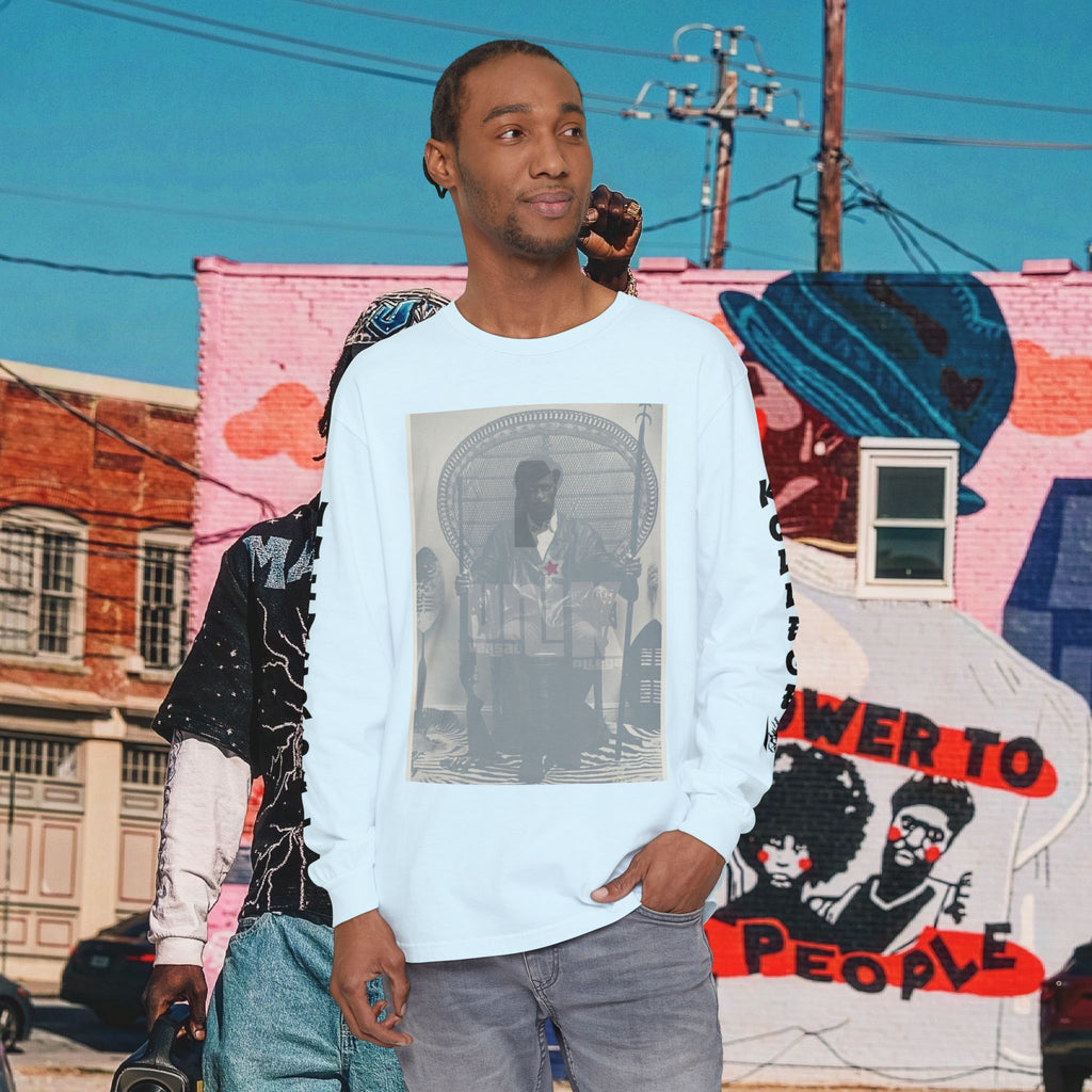 Huey P. Newton Universal Kollege Unisex Garment-dyed Long Sleeve T-Shirt
