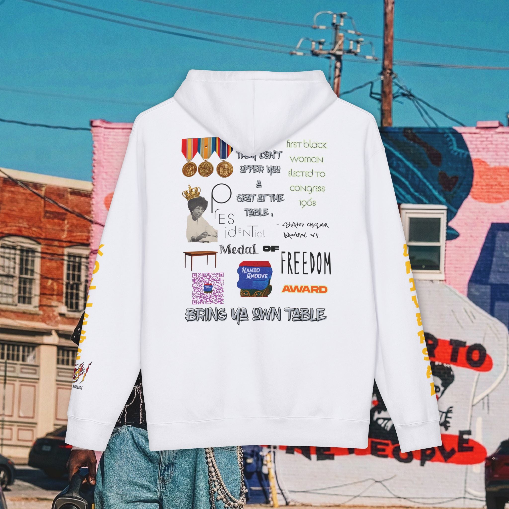 Shirley Chisholm Unisex Heavyweight Hooded Sweatshirt