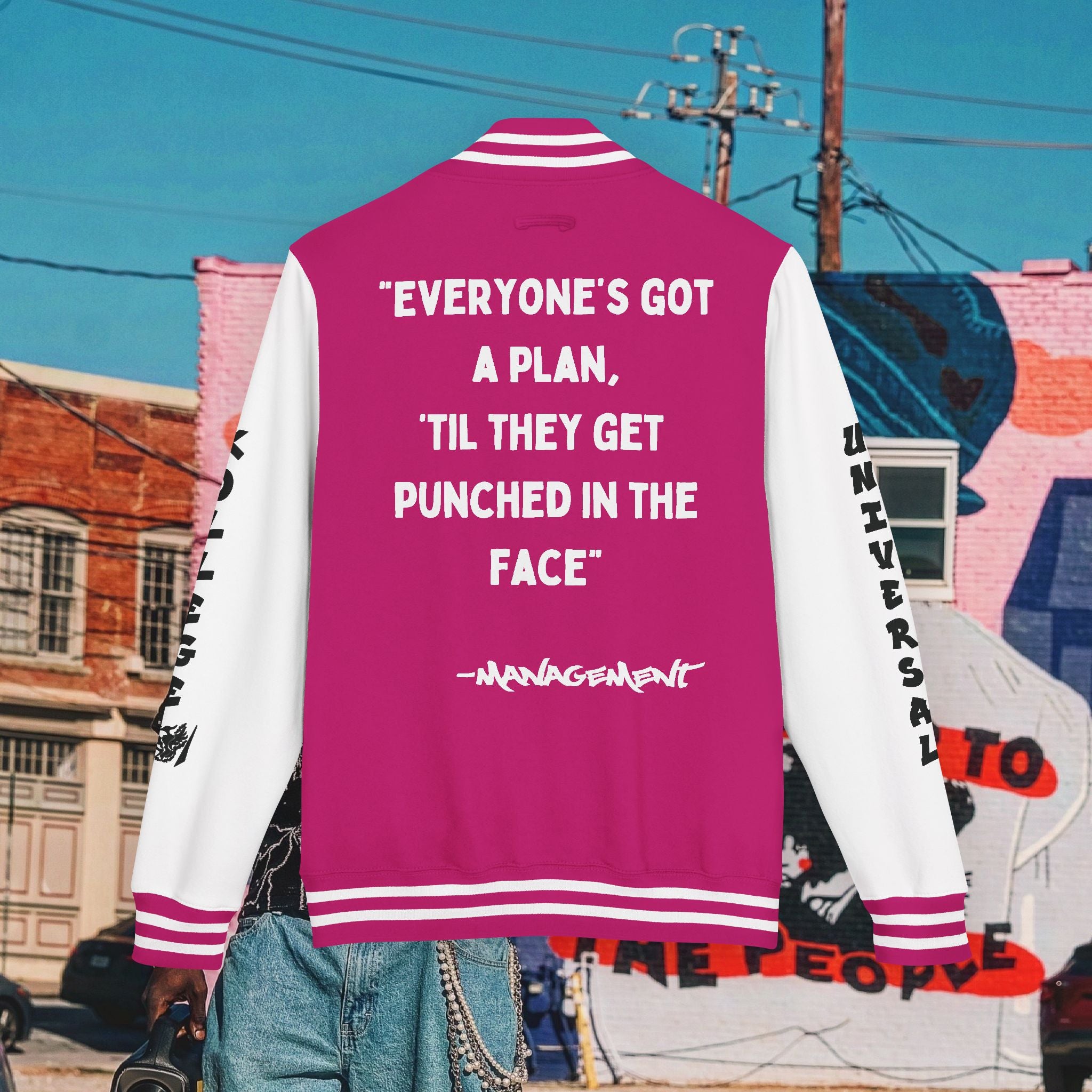 “FREE MIKE TYSON” Unisex Heavyweight Letterman Jacket