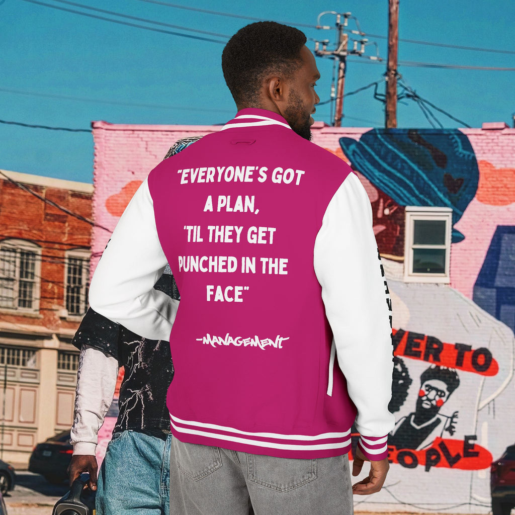 “FREE MIKE TYSON” Unisex Heavyweight Letterman Jacket