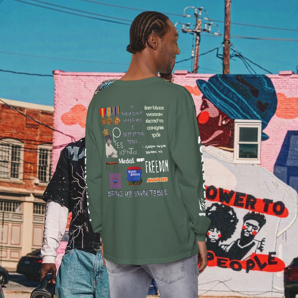 Shirley Chisholm Unisex Garment-dyed Long Sleeve T-Shirt