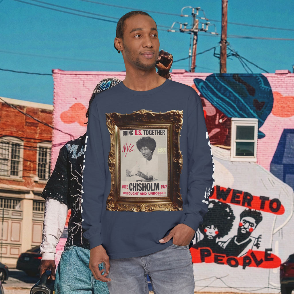 Shirley Chisholm Unisex Garment-dyed Long Sleeve T-Shirt