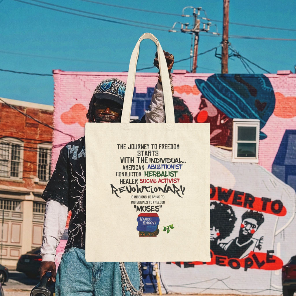Harriet Tubman “MinTee” Cotton Canvas Tote Bag
