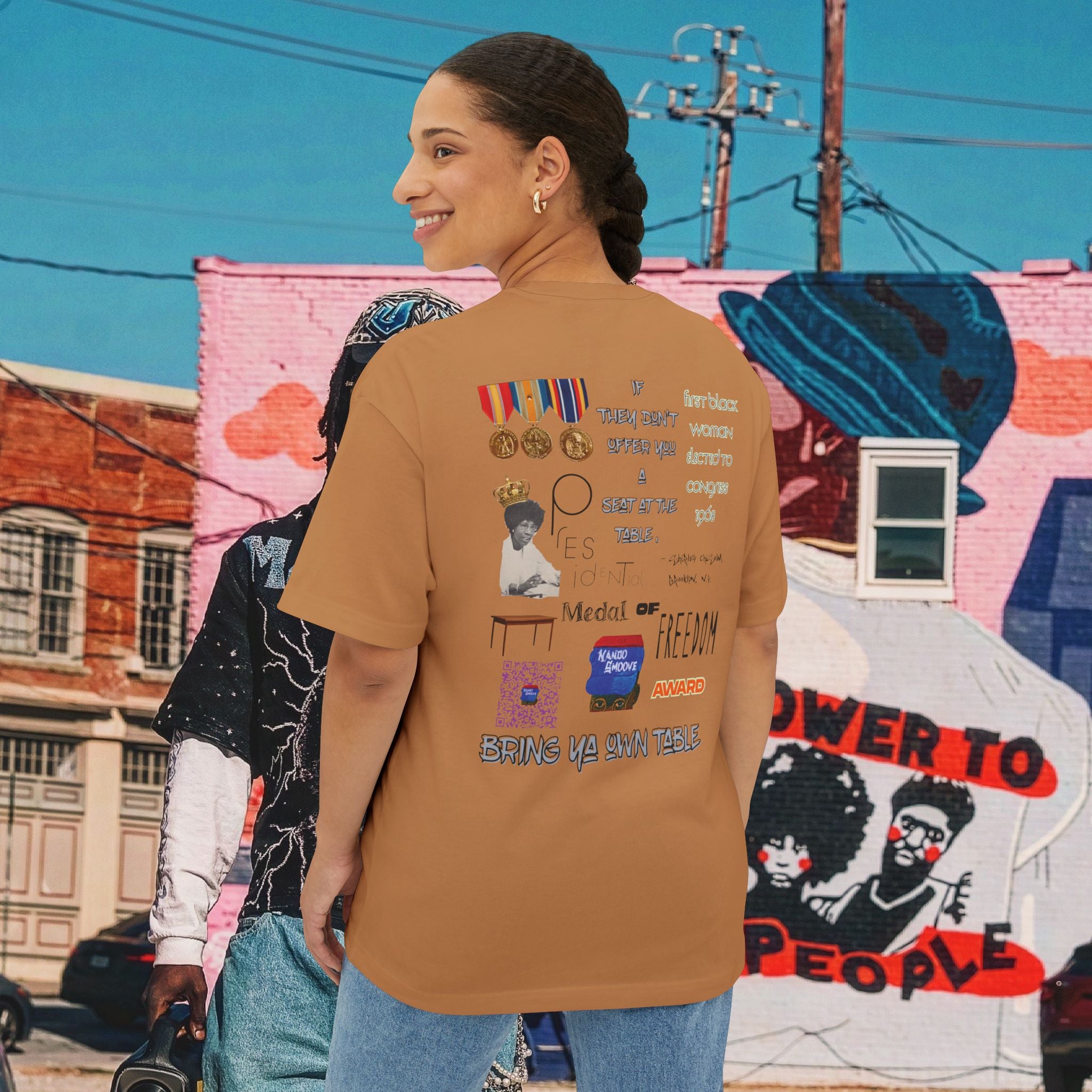 Shirley Chisholm Unisex Oversized Boxy Tee