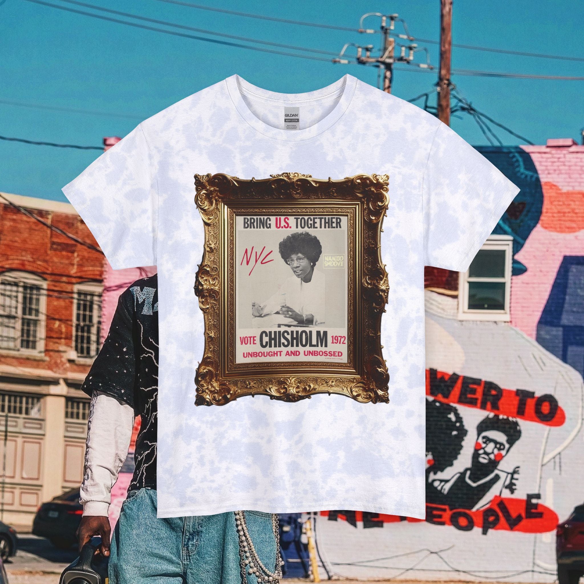 Unisex Tie Dye Shirley Chisholm  Tee