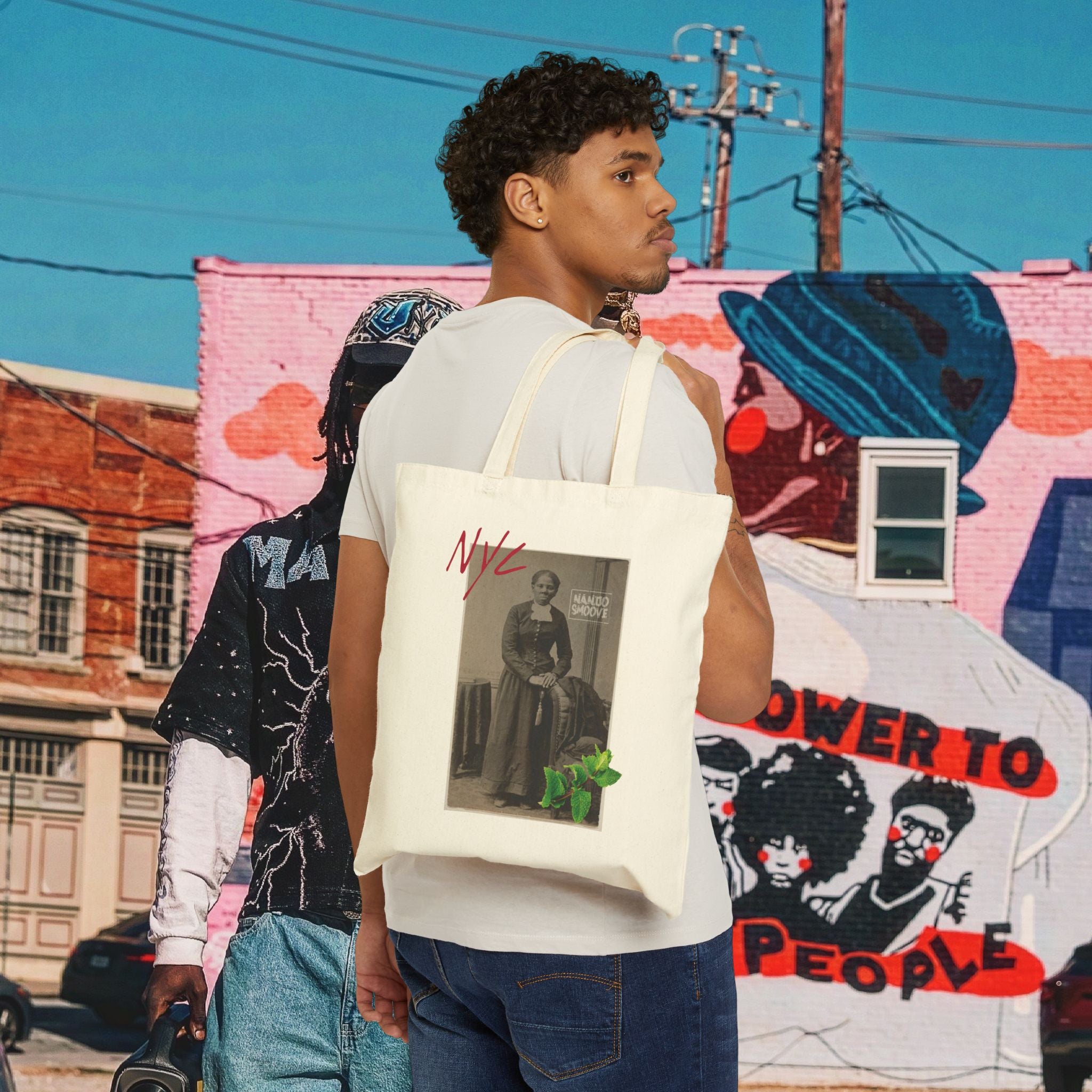 Harriet Tubman “MinTee” Cotton Canvas Tote Bag