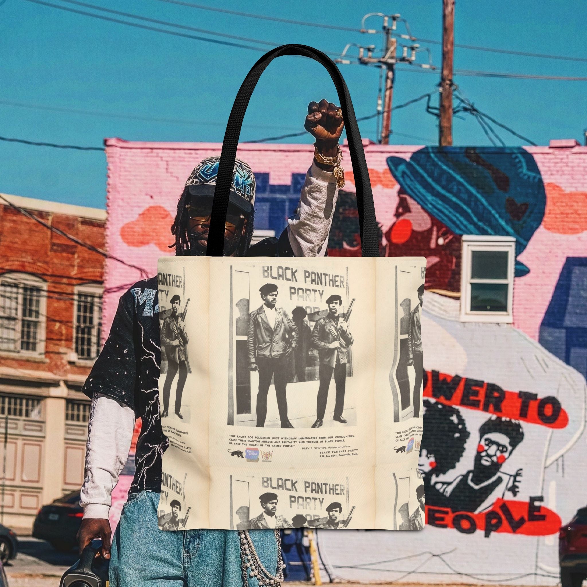 Black Panther Tote Bag (AOP)