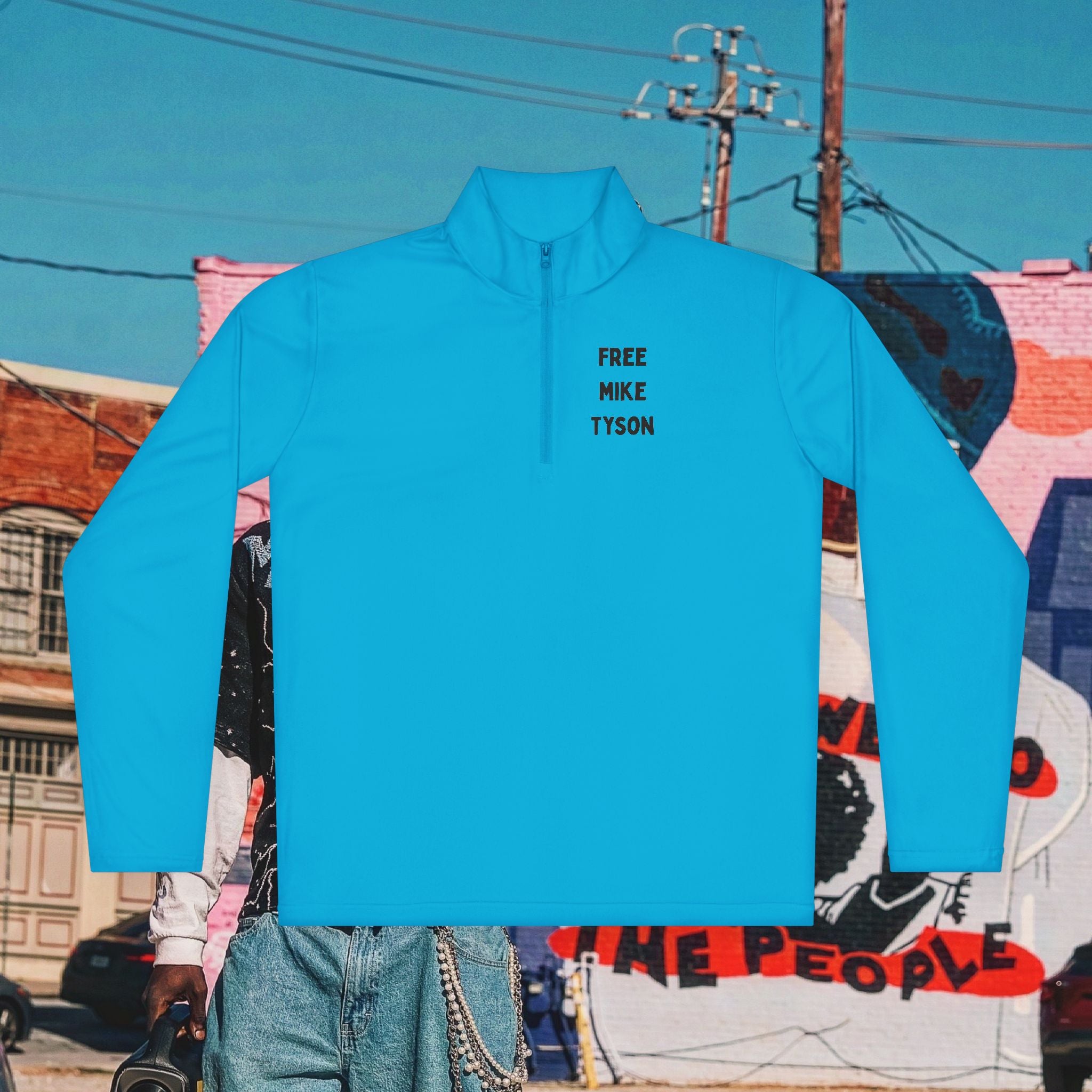 “FREE MIKE TYSON” Unisex Quarter-Zip Pullover