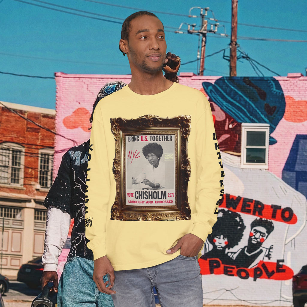 Shirley Chisholm Unisex Garment-dyed Long Sleeve T-Shirt