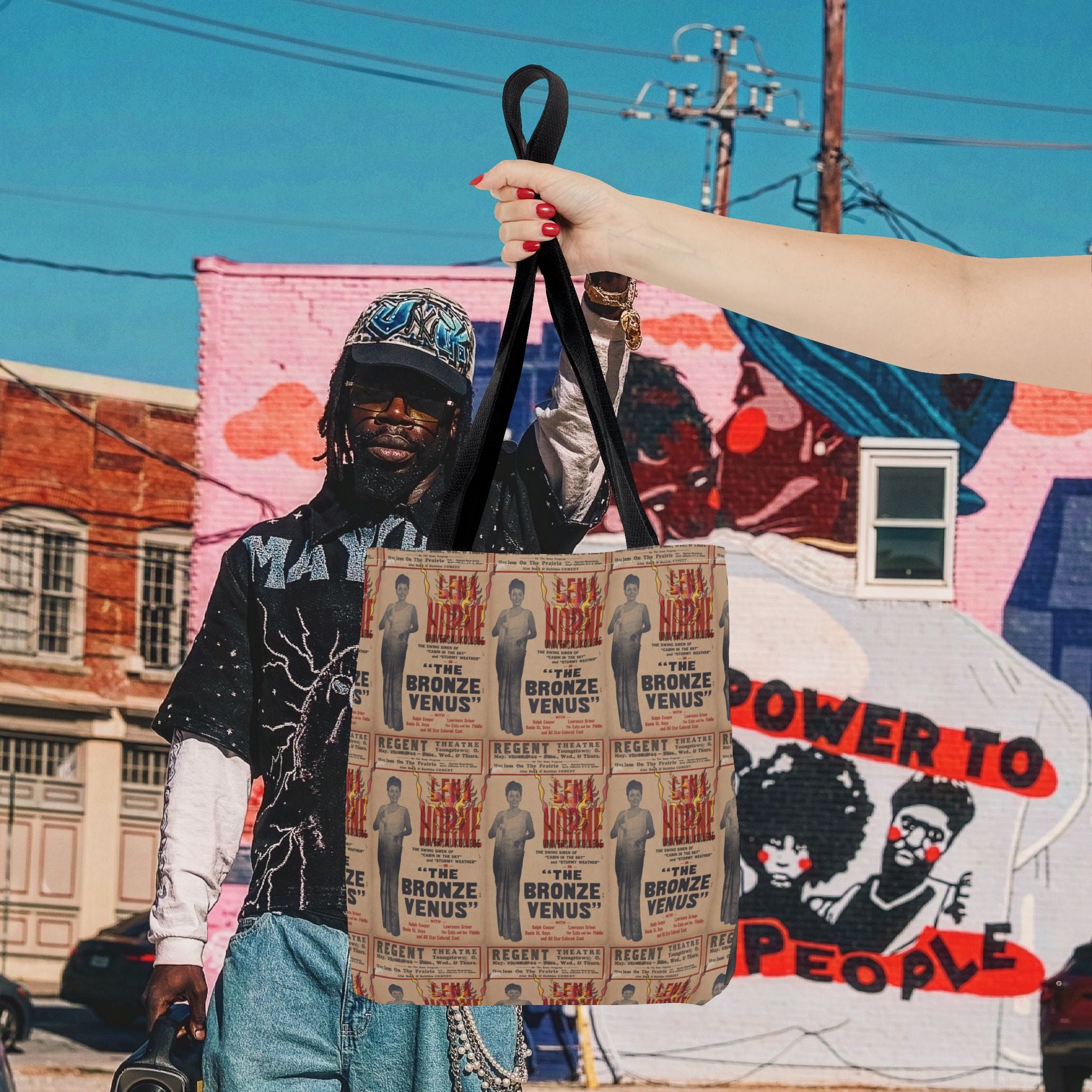 Lena Horne "The Bronze Venus" Tote Bag (Universal Kollege AOP)