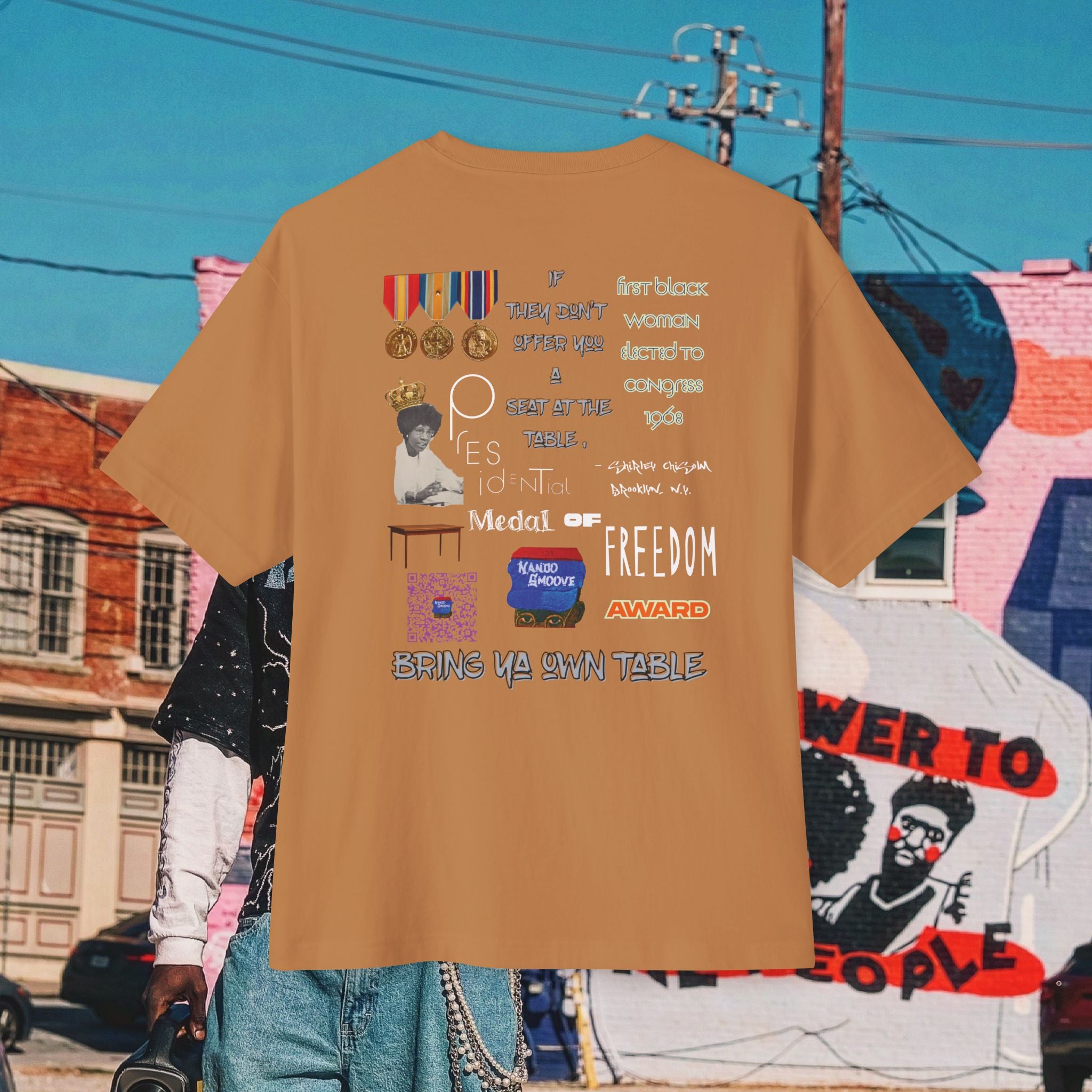 Shirley Chisholm Unisex Oversized Boxy Tee